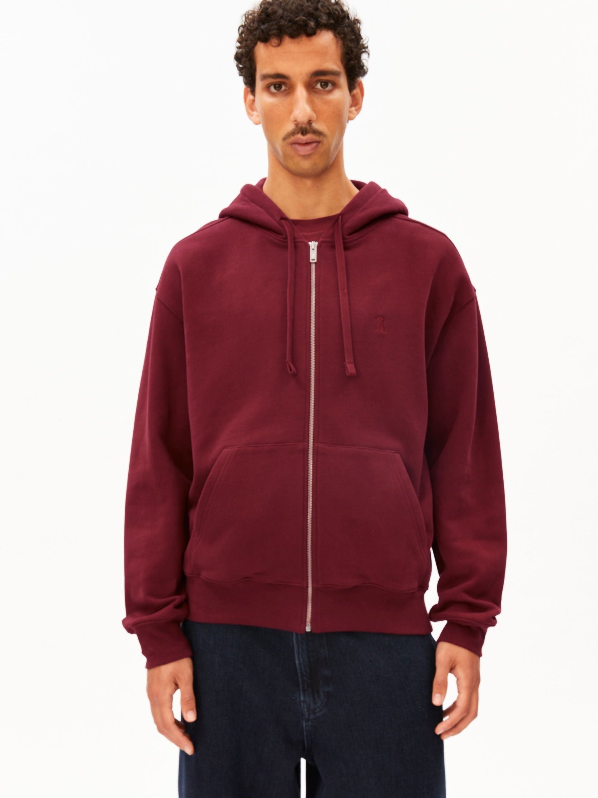 SAROMIAAN SWEATJACKE | velvet red