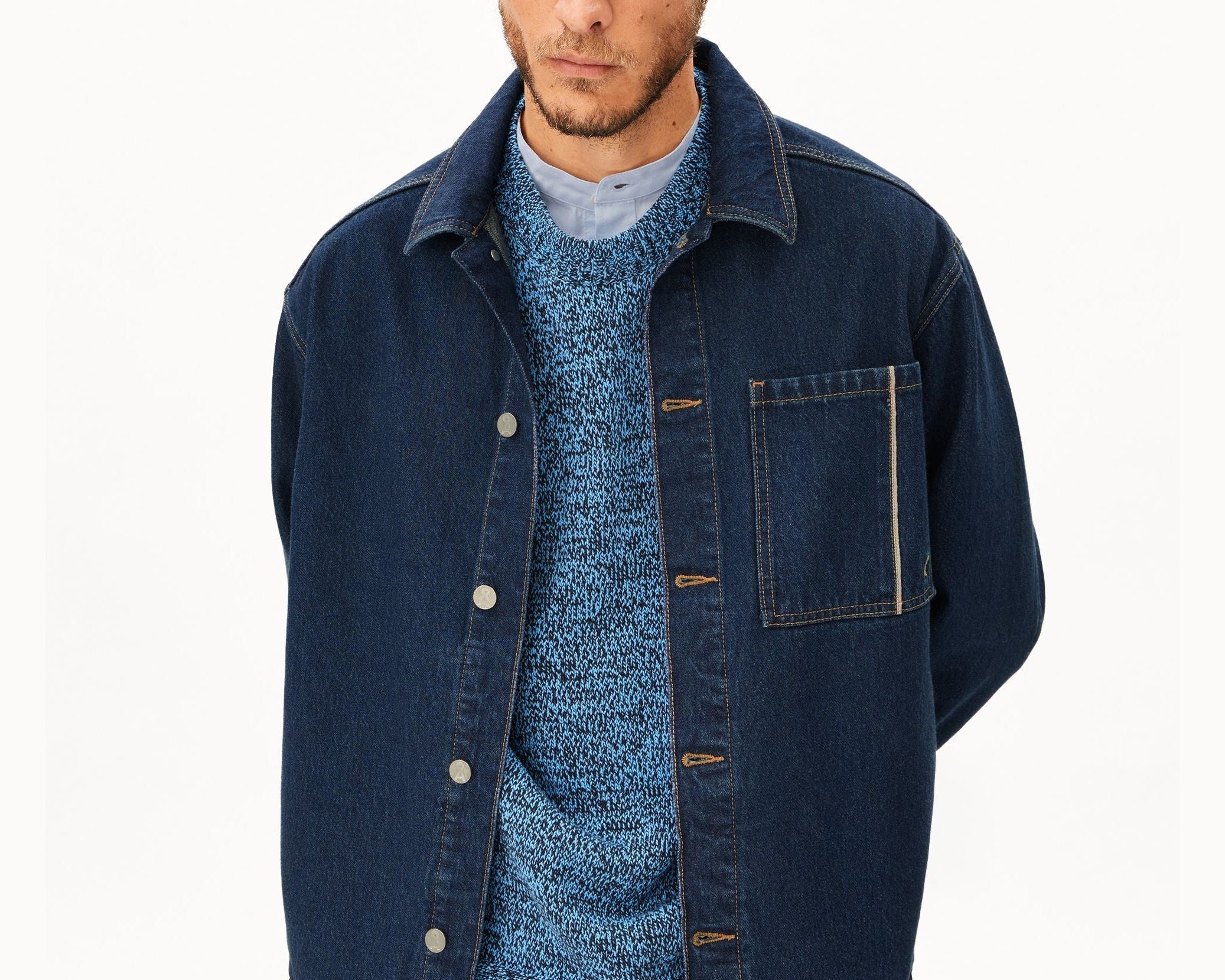 SELVEDGE JEANS-OVERSHIRT | midnight air