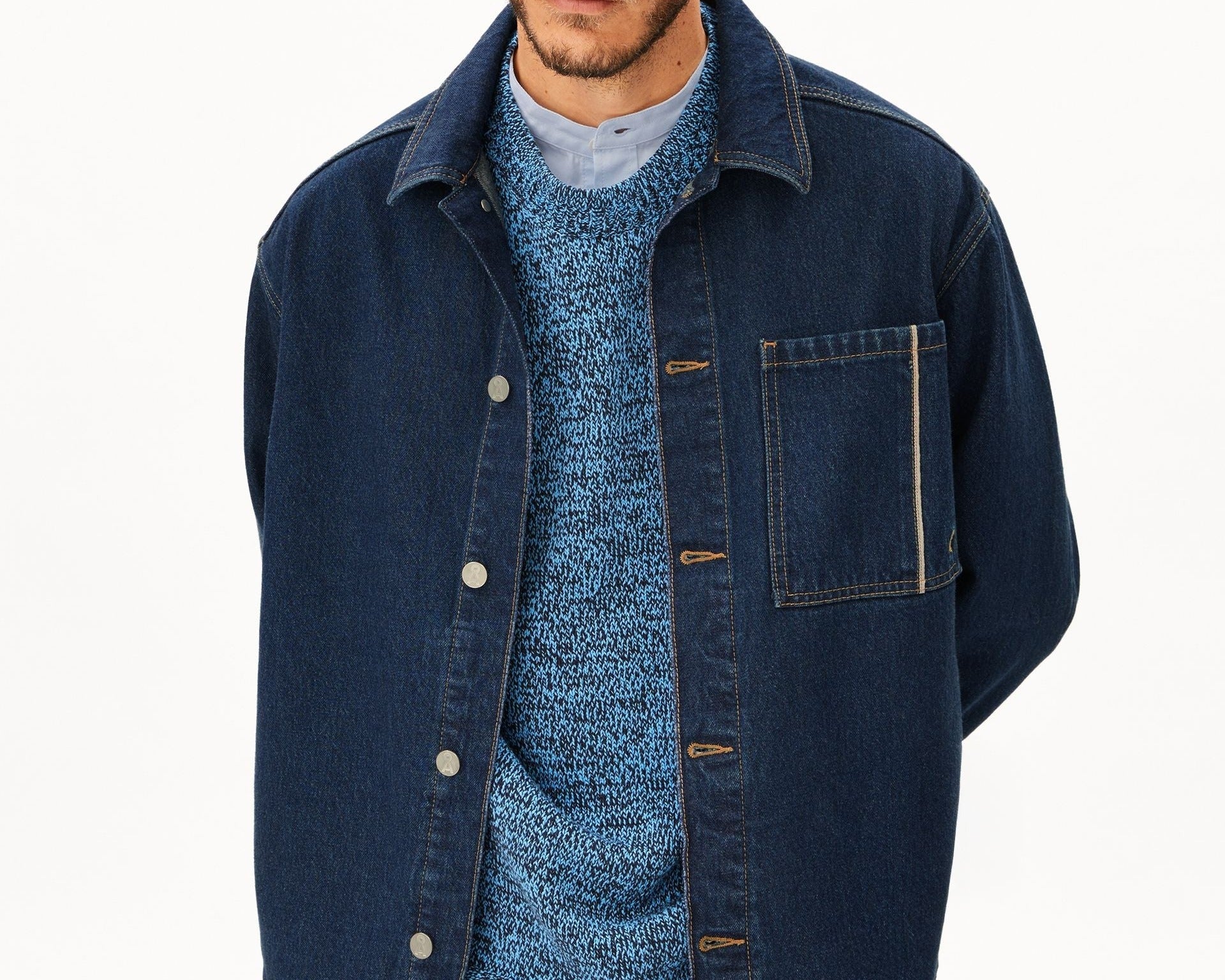 SELVEDGE JEANS-OVERSHIRT | midnight air