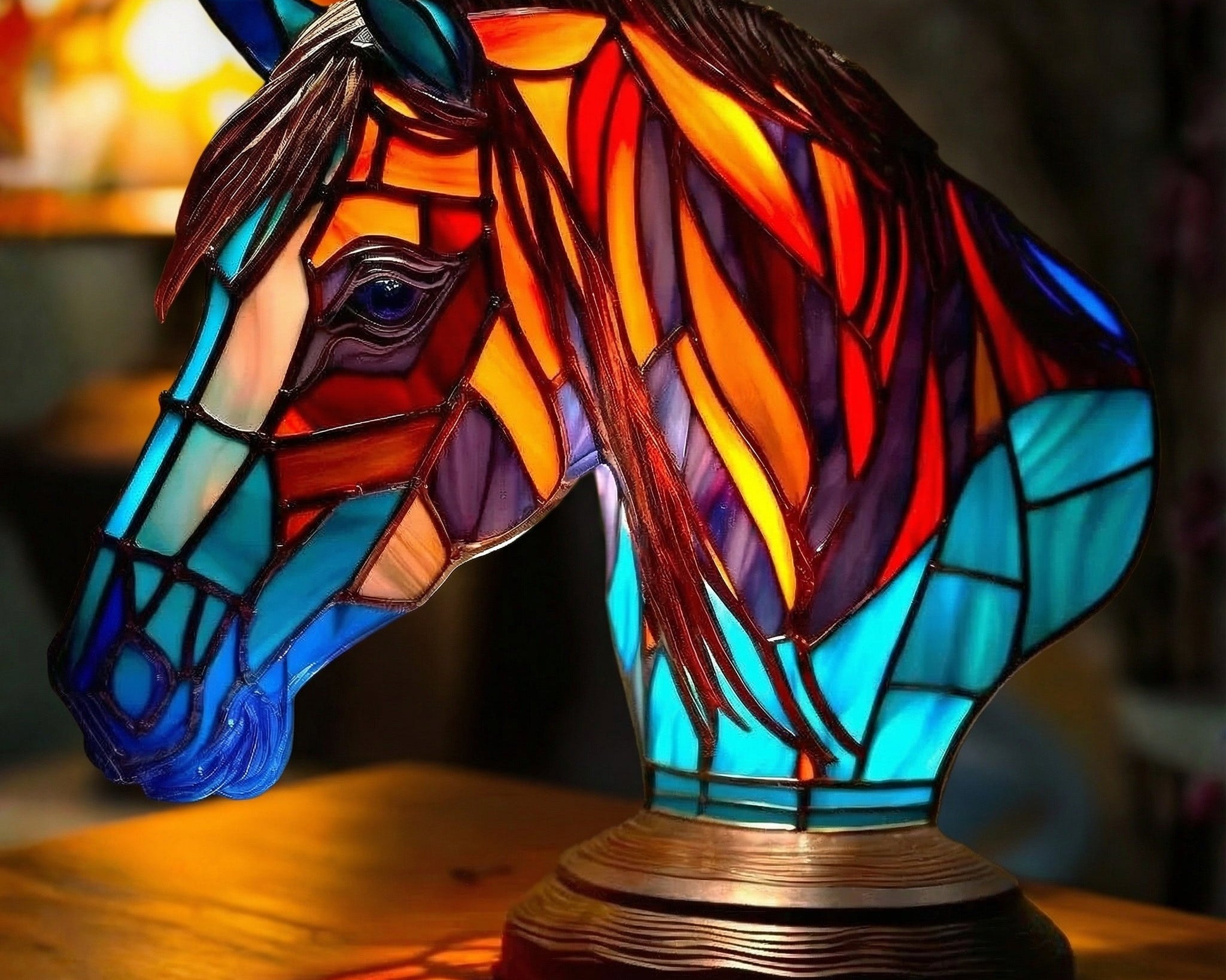 Šemík - Lampa ve vitrážích