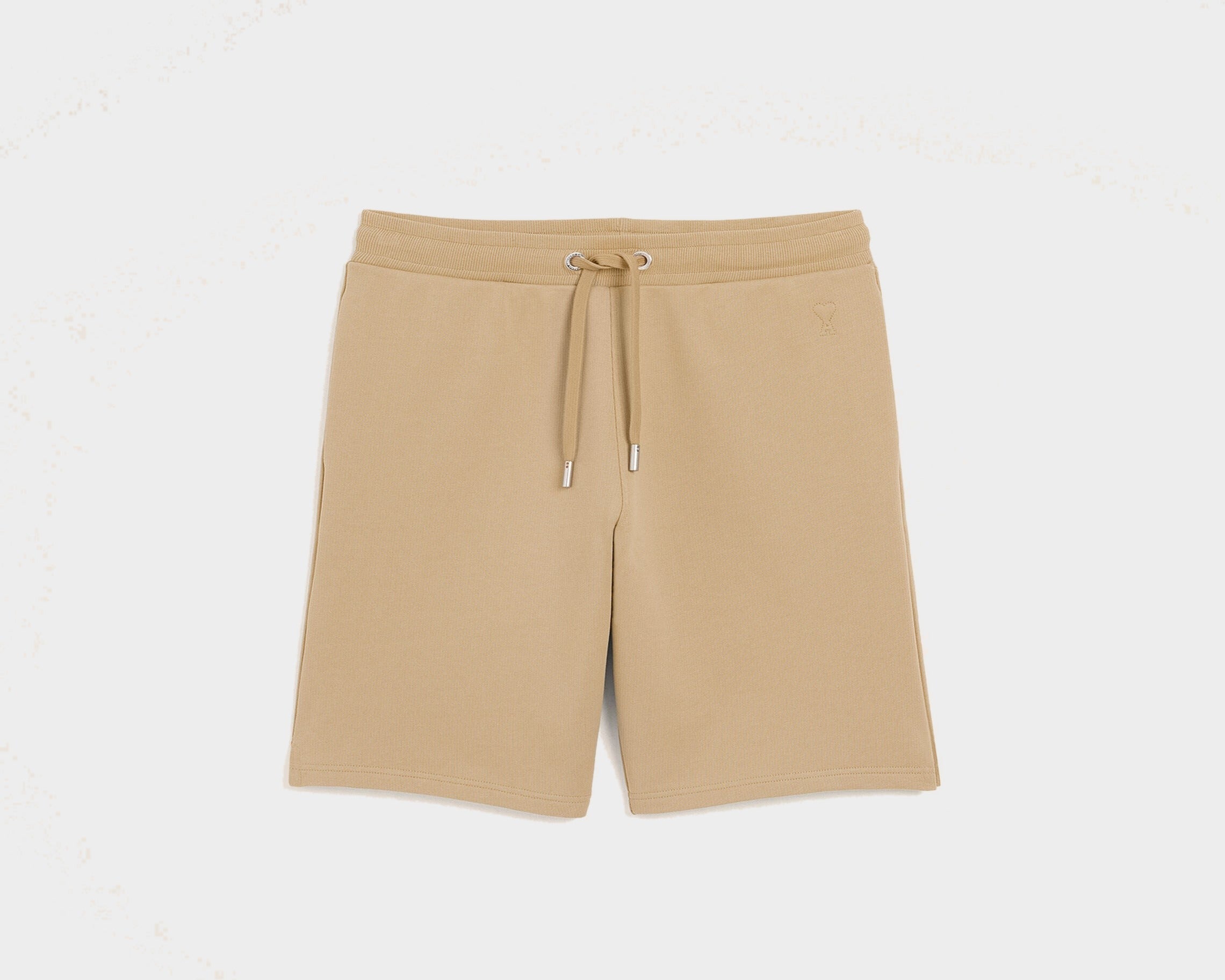 Short beige en coton Ami de Coeur embossé