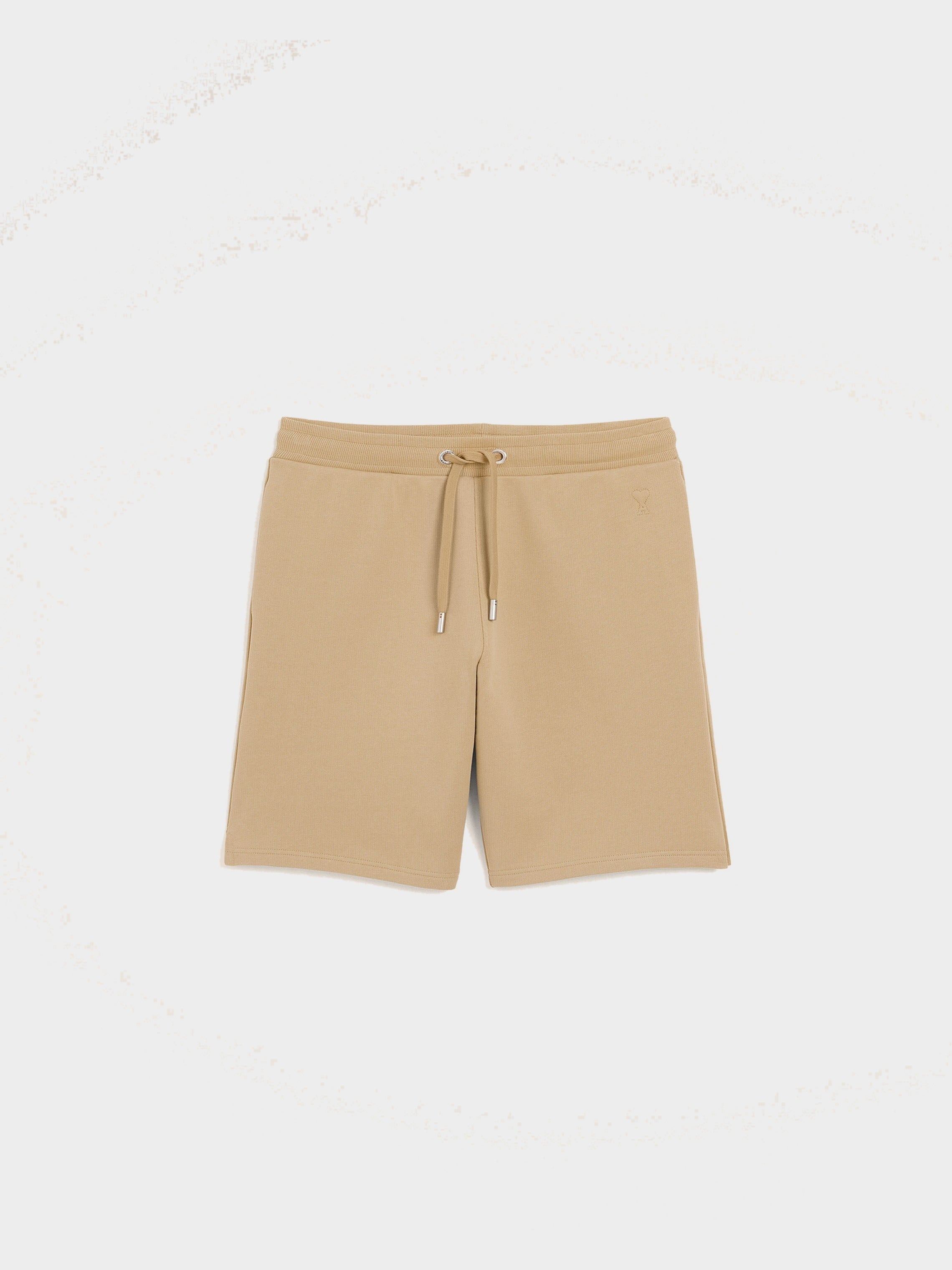 Short beige en coton Ami de Coeur embossé