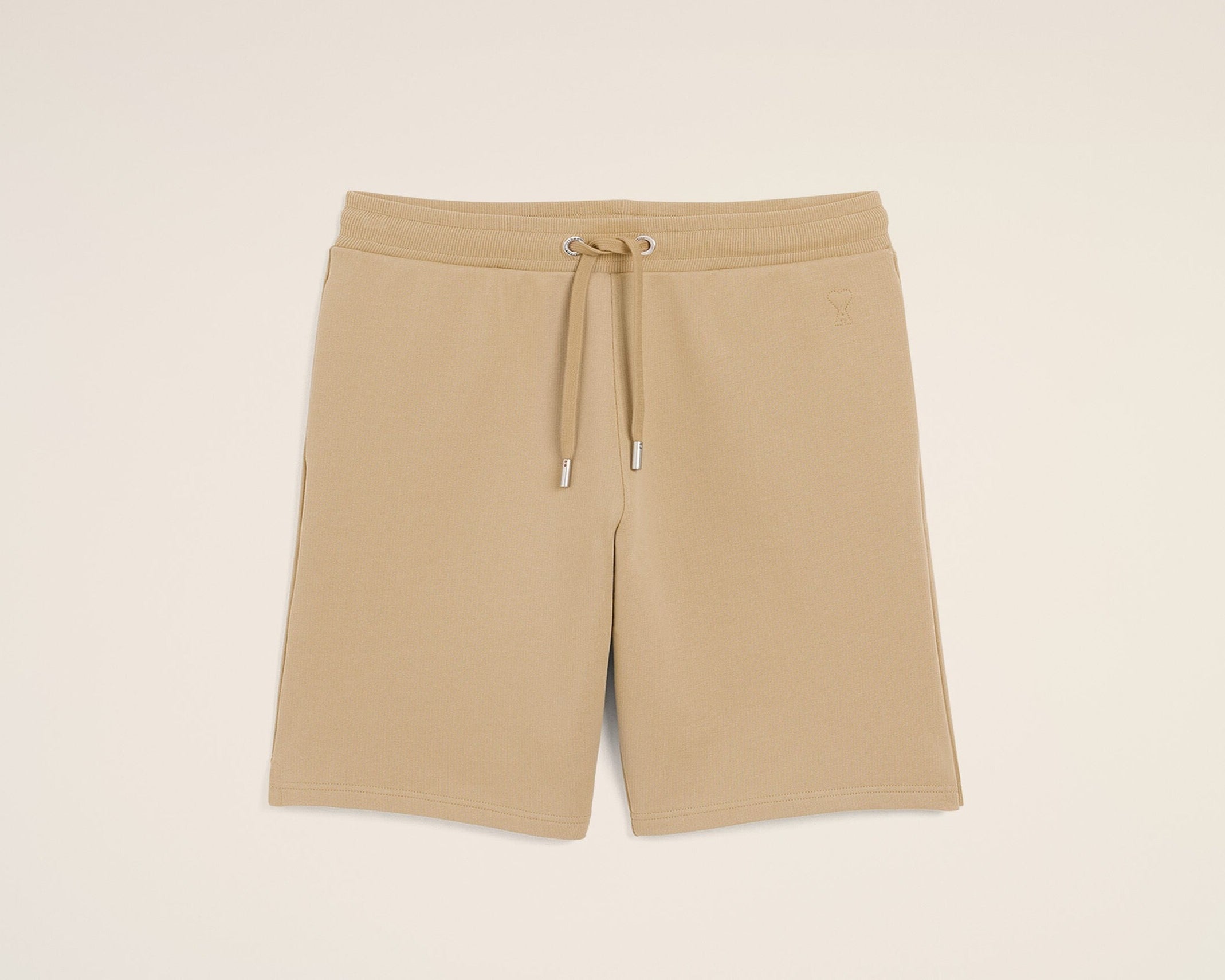 Short beige en coton Ami de Coeur embossé