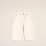 Short Blanc Coupe Wide En Coton