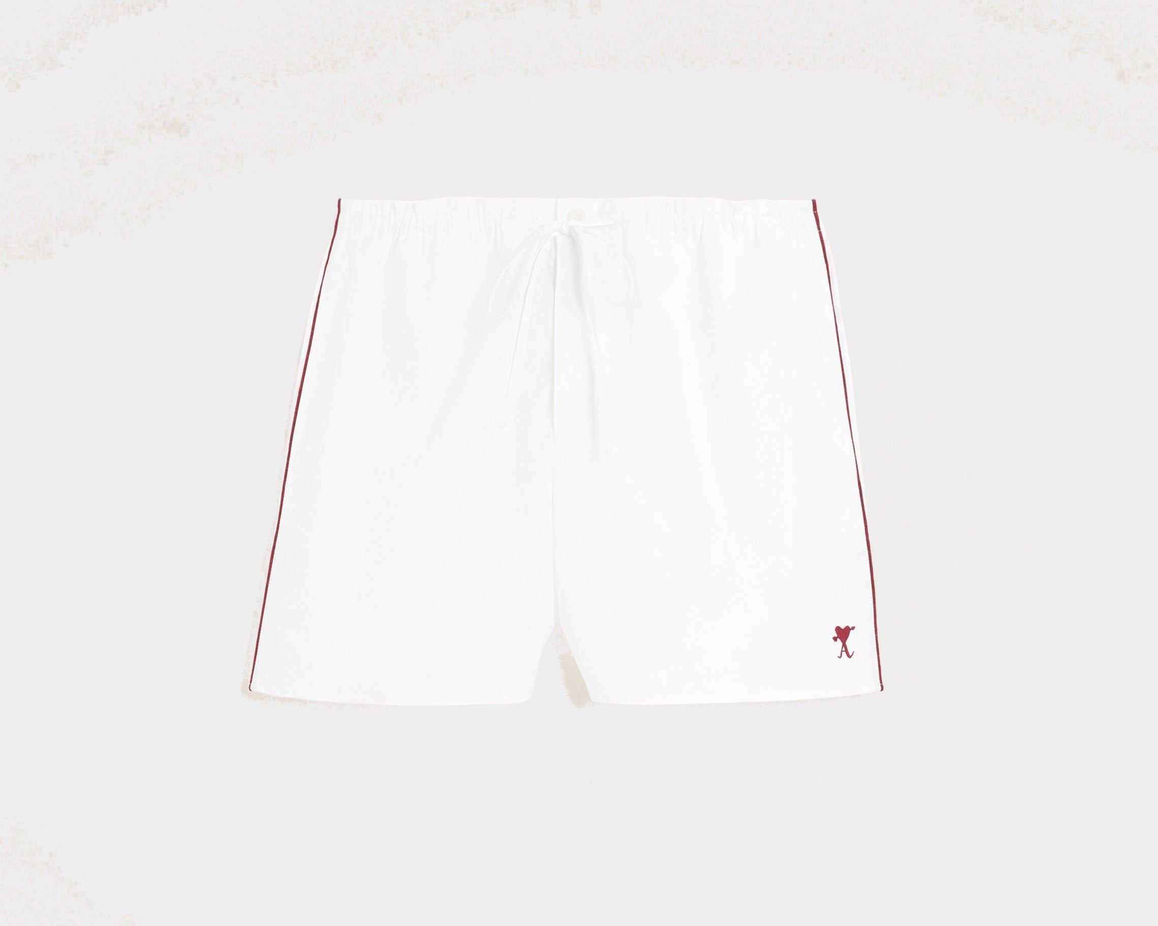 Short blanc en coton Ami de Coeur flèche