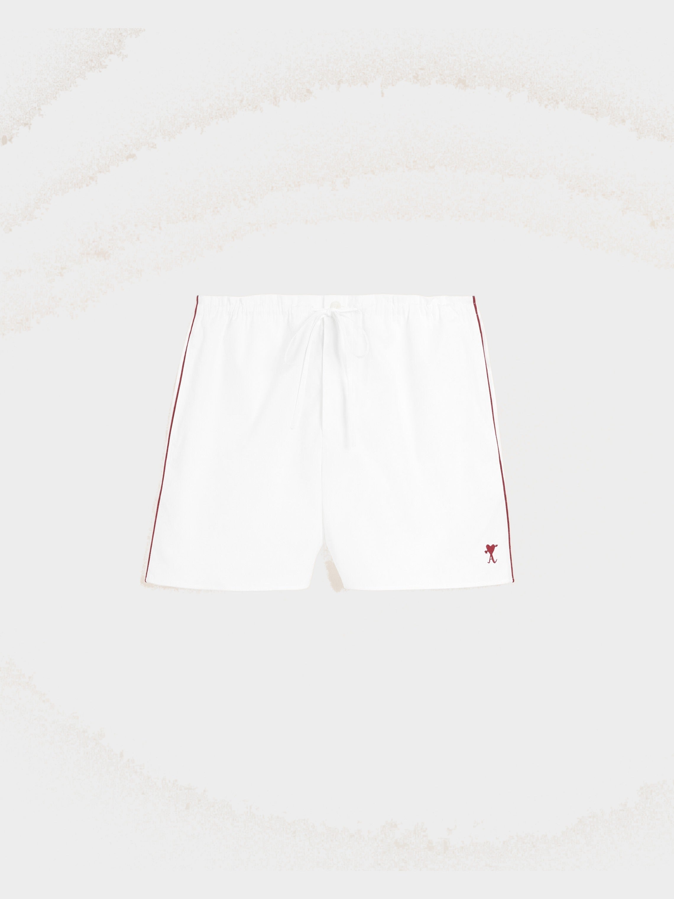Short blanc en coton Ami de Coeur flèche