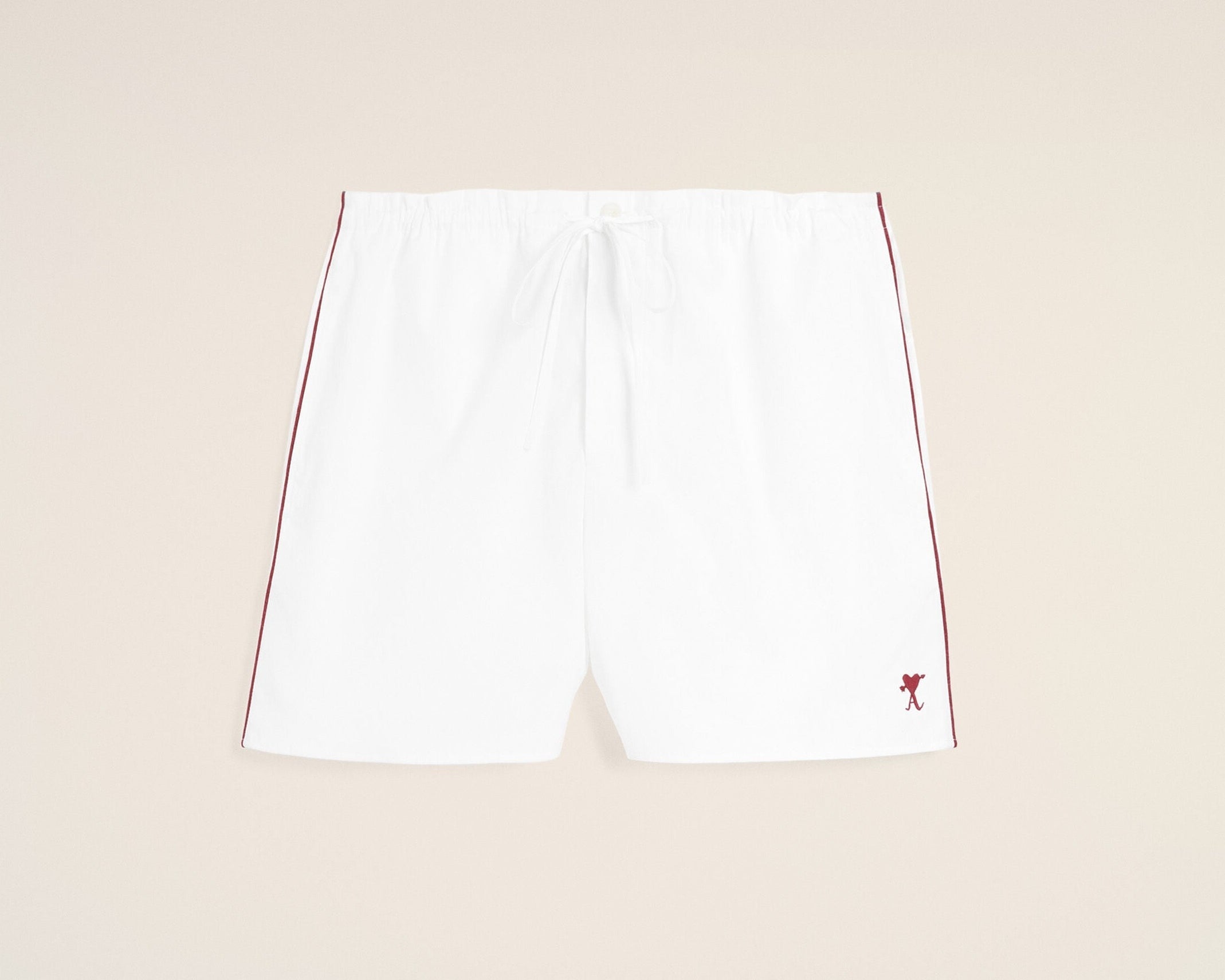 Short blanc en coton Ami de Coeur flèche