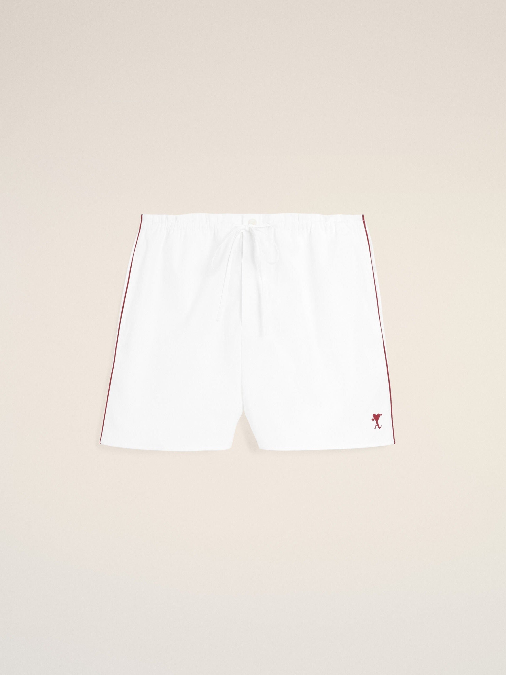 Short blanc en coton Ami de Coeur flèche