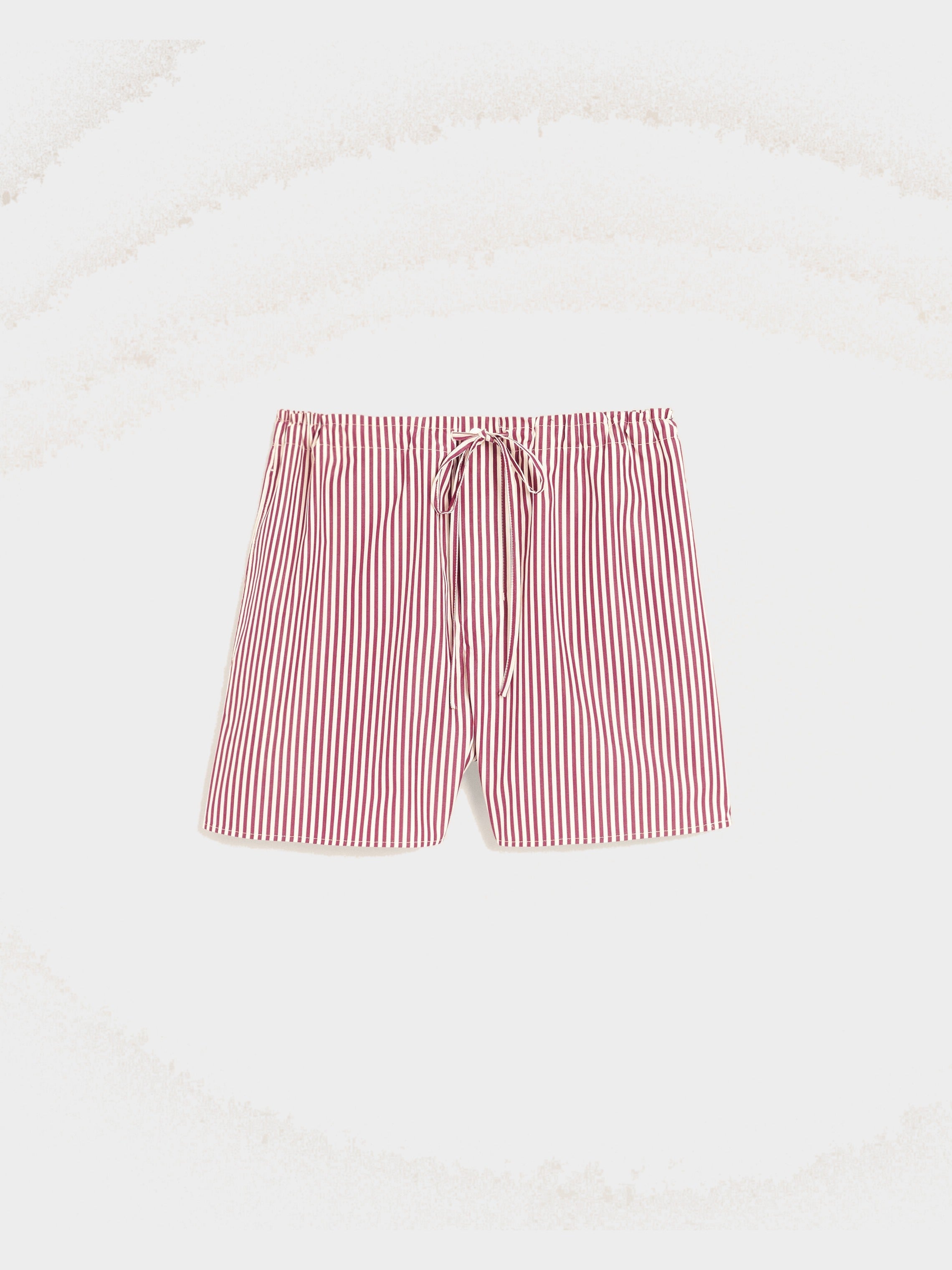 Short rouge à rayures en coton Ami de Coeur flèche