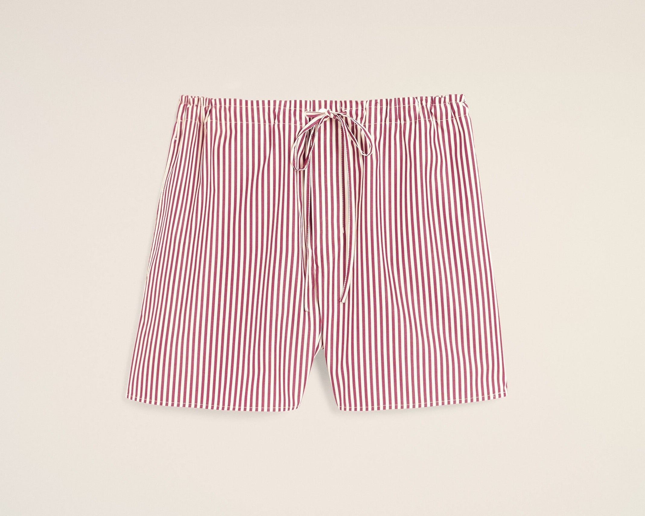 Short rouge à rayures en coton Ami de Coeur flèche