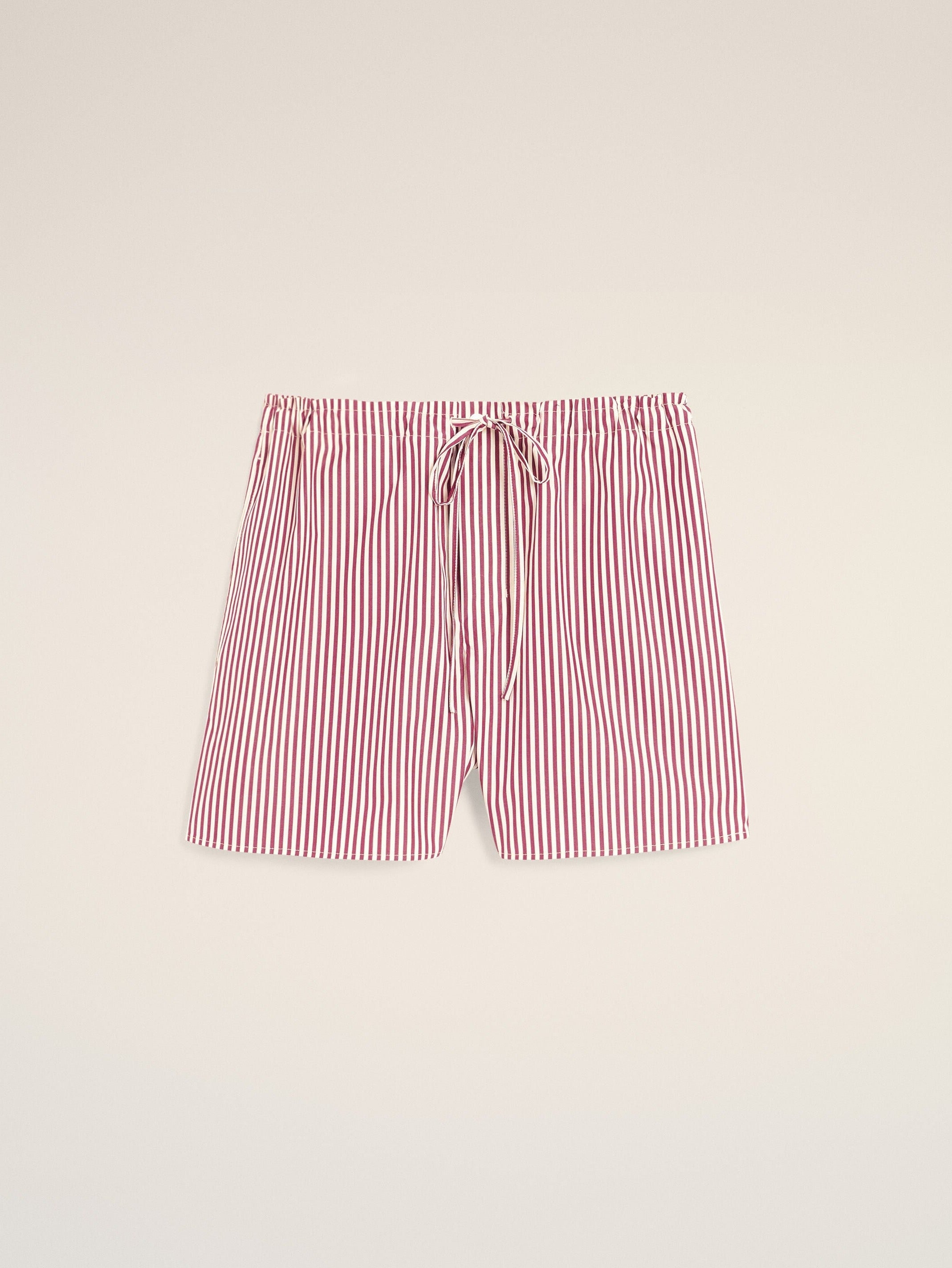 Short rouge à rayures en coton Ami de Coeur flèche