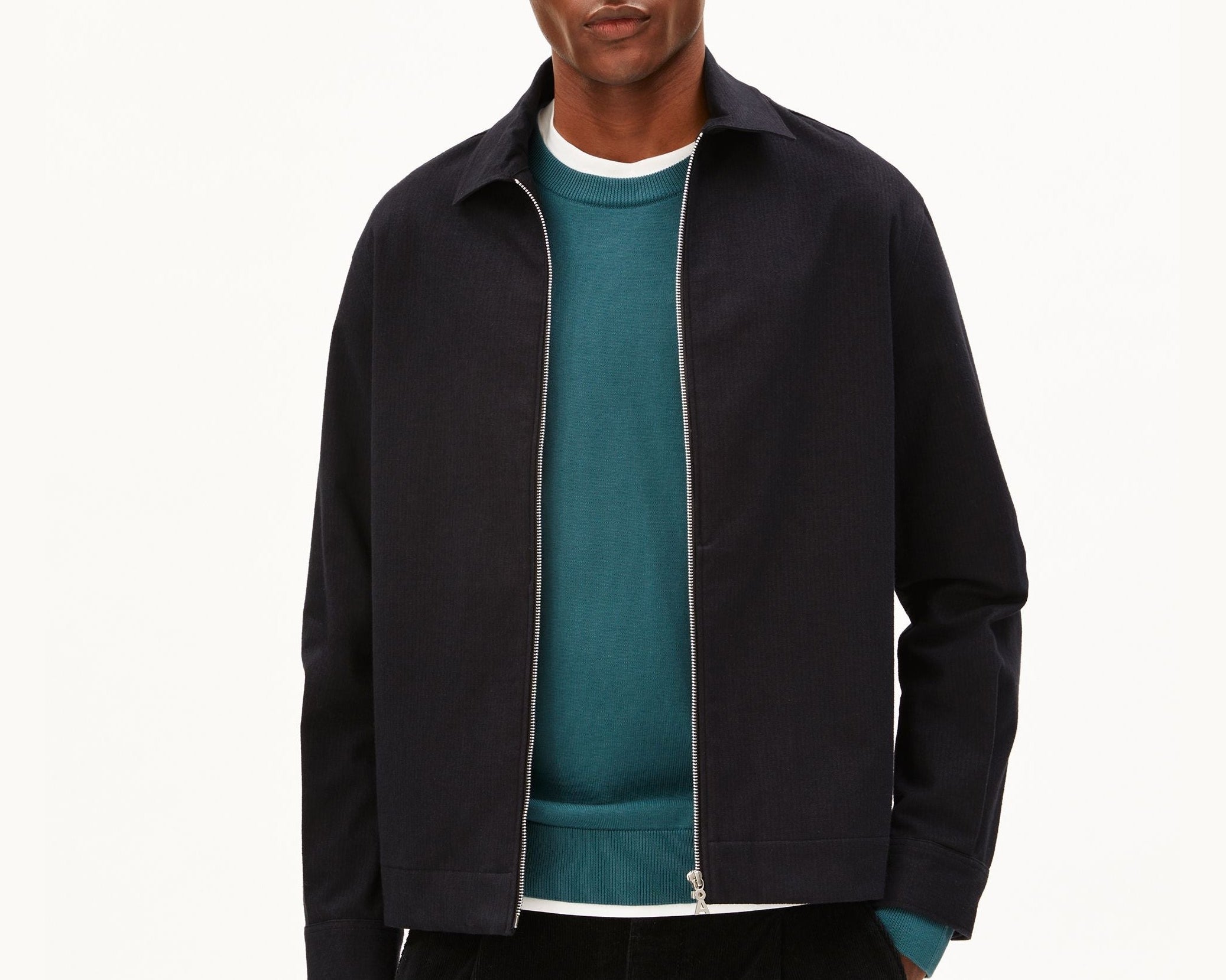 STRUKTURIERTE JACKE | black