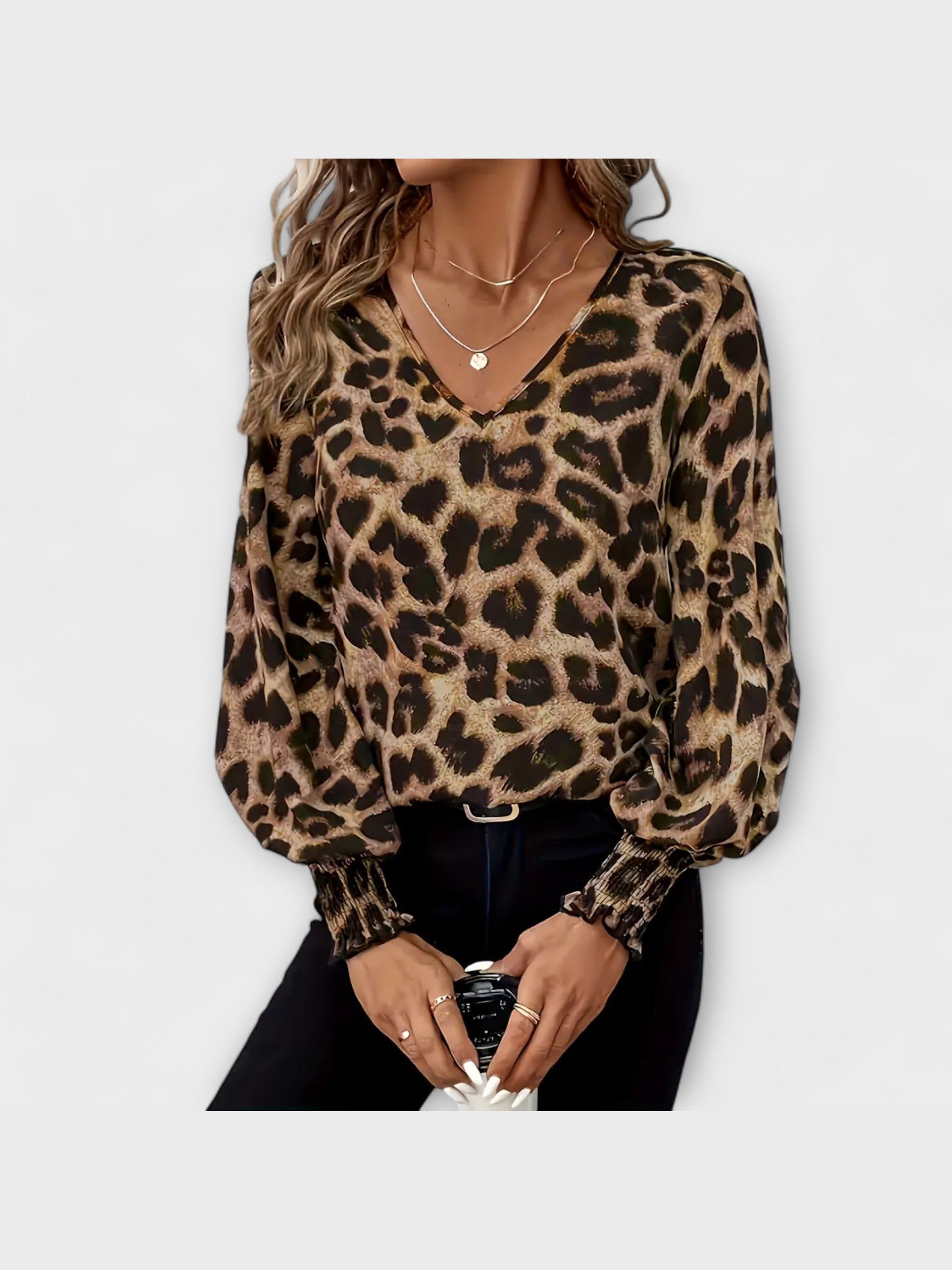 Stylová blůza s leopardím vzorem