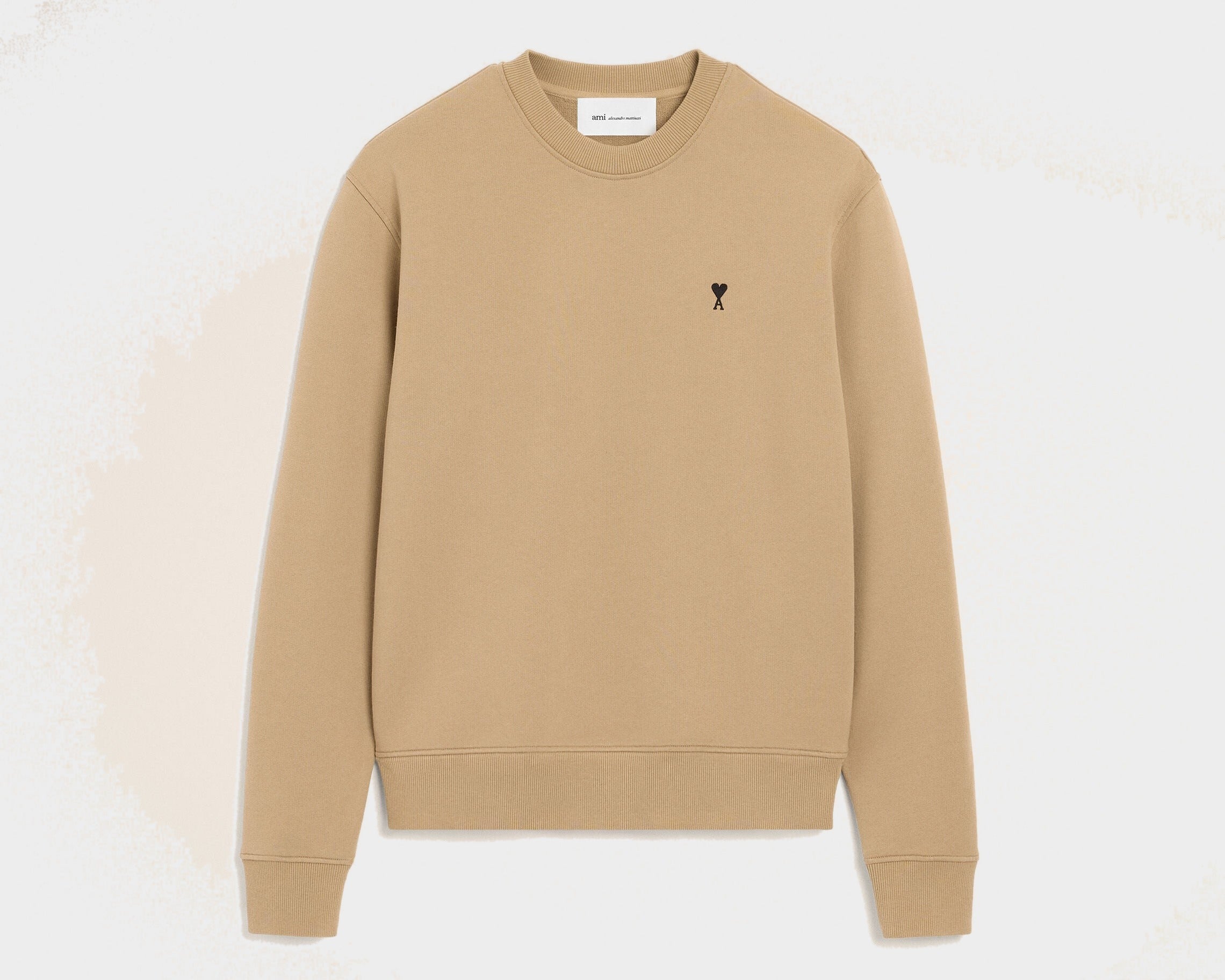Sweatshirt beige en coton Ami de Coeur