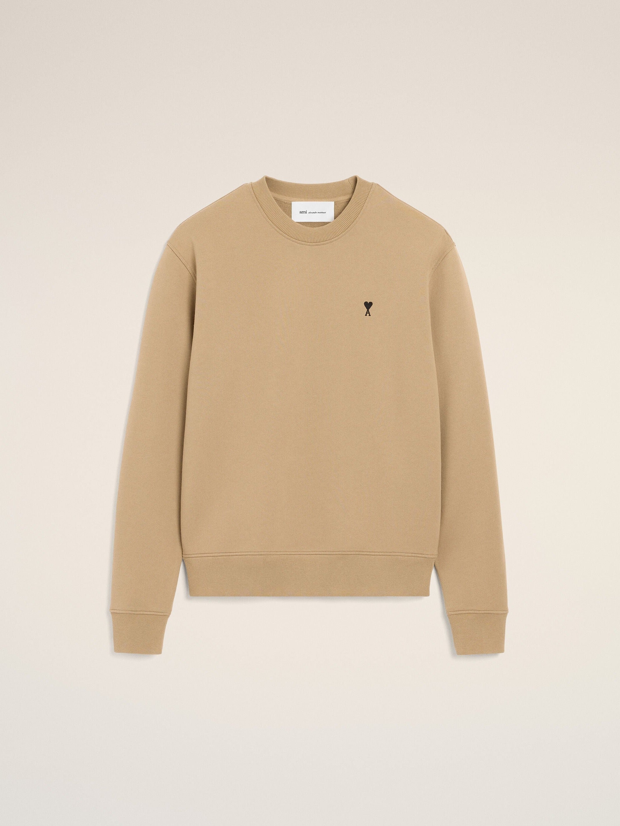 Sweatshirt beige en coton Ami de Coeur