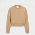 Sweatshirt beige en coton Ami de Coeur