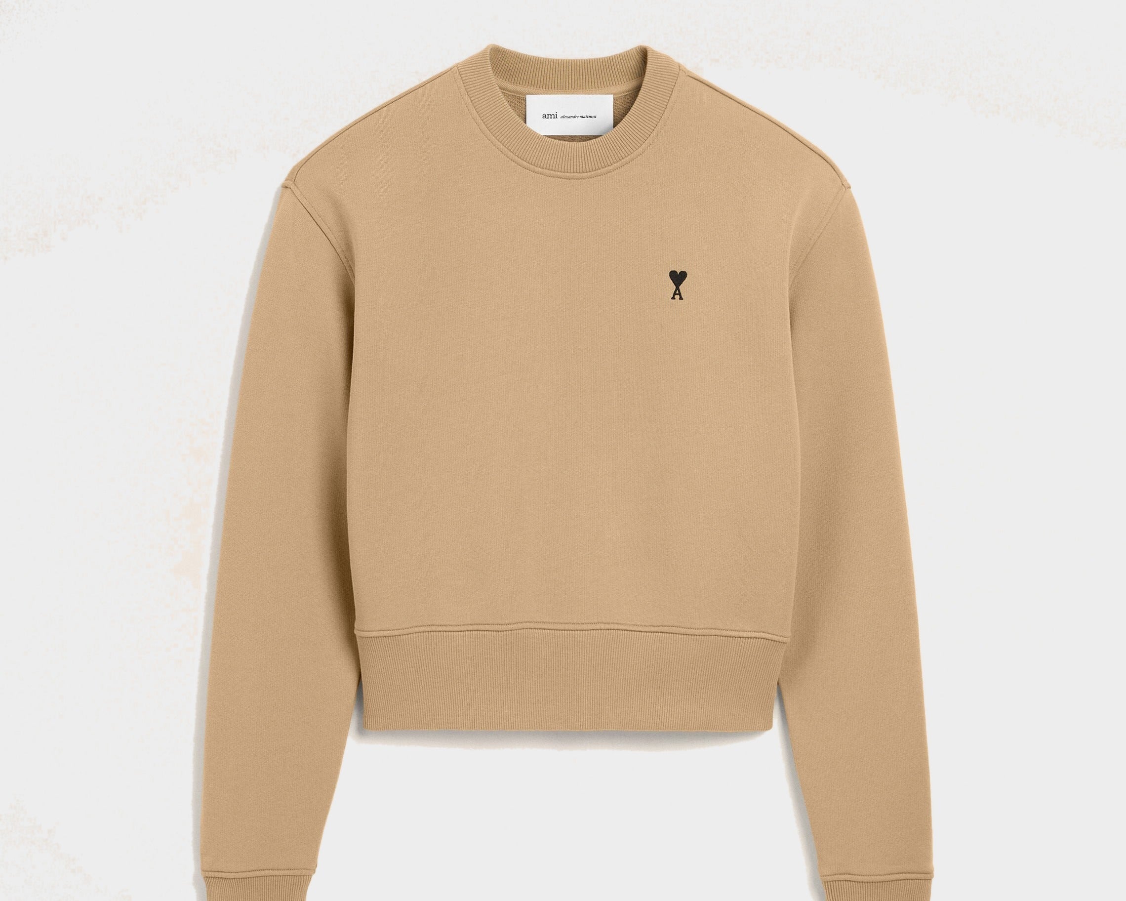 Sweatshirt beige en coton Ami de Coeur