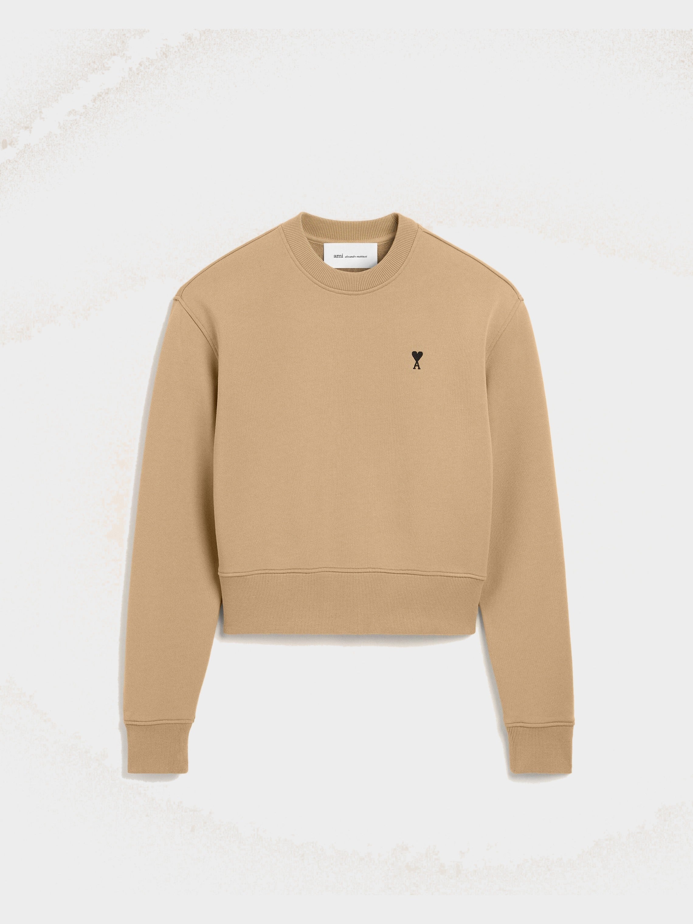 Sweatshirt beige en coton Ami de Coeur