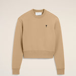 Sweatshirt beige en coton Ami de Coeur