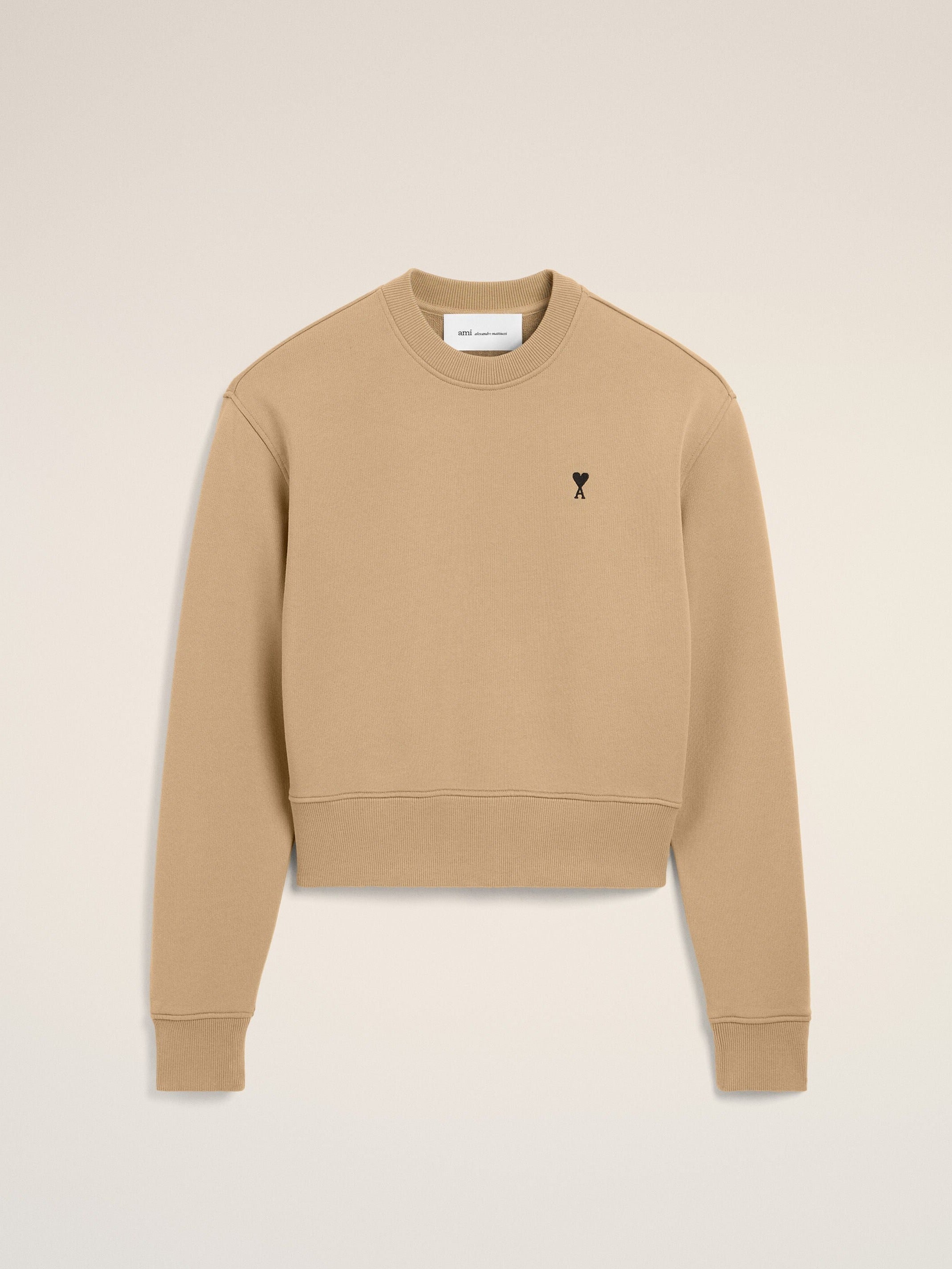 Sweatshirt beige en coton Ami de Coeur