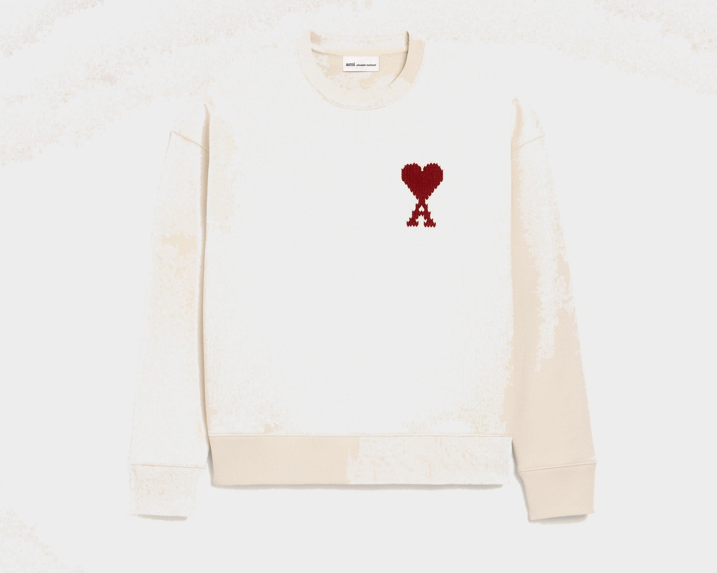 Sweatshirt Blanc Ami De Coeur en Coton