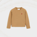 Sweatshirt marron en coton Ami de Coeur