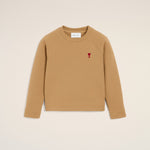 Sweatshirt marron en coton Ami de Coeur