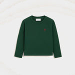 Sweatshirt vert en coton Ami de Coeur