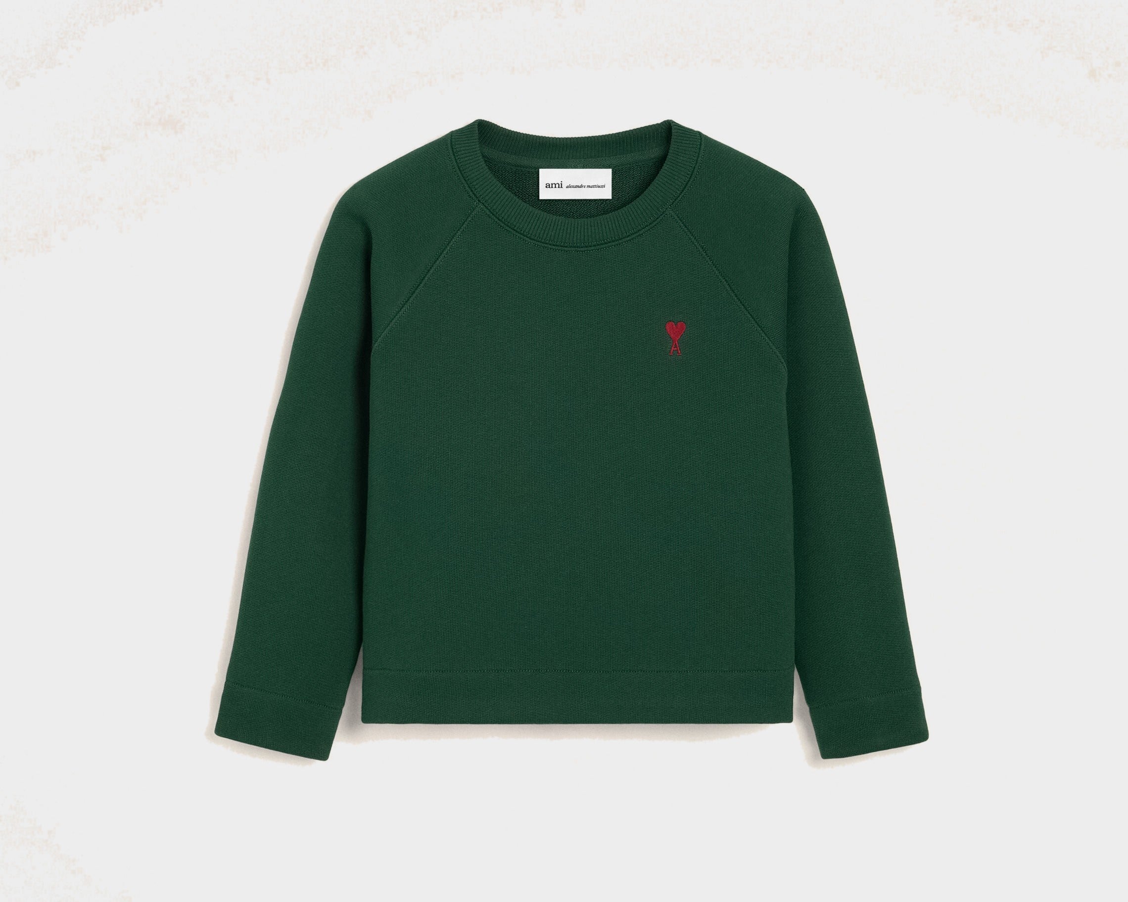 Sweatshirt vert en coton Ami de Coeur