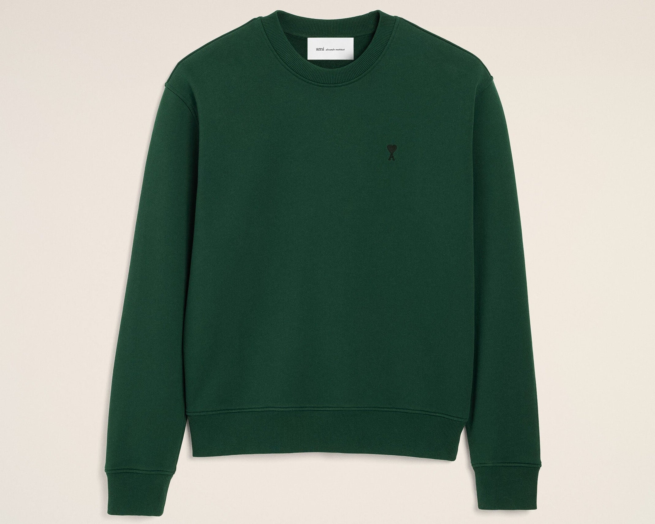 Sweatshirt vert en coton Ami de Coeur
