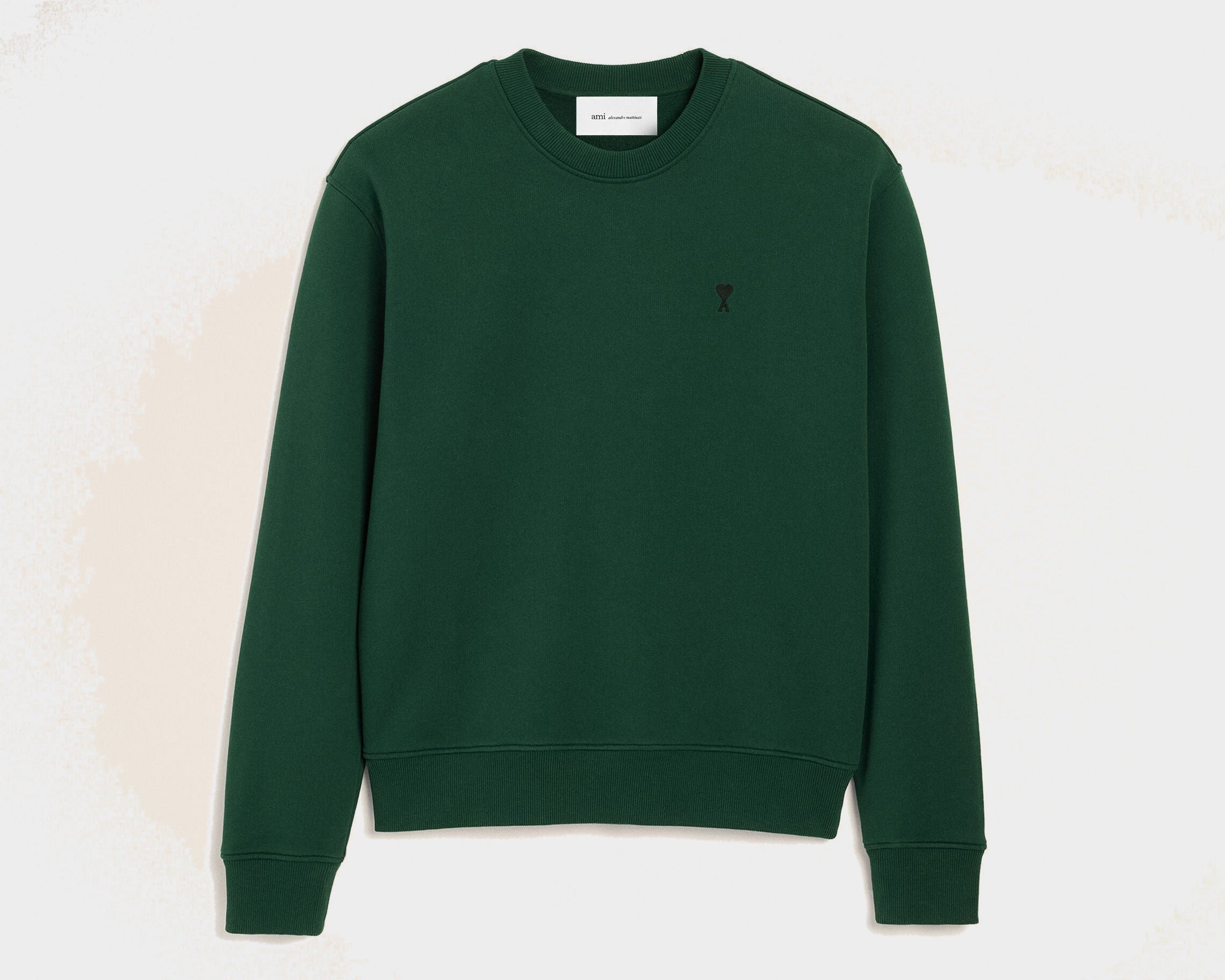 Sweatshirt vert en coton Ami de Coeur