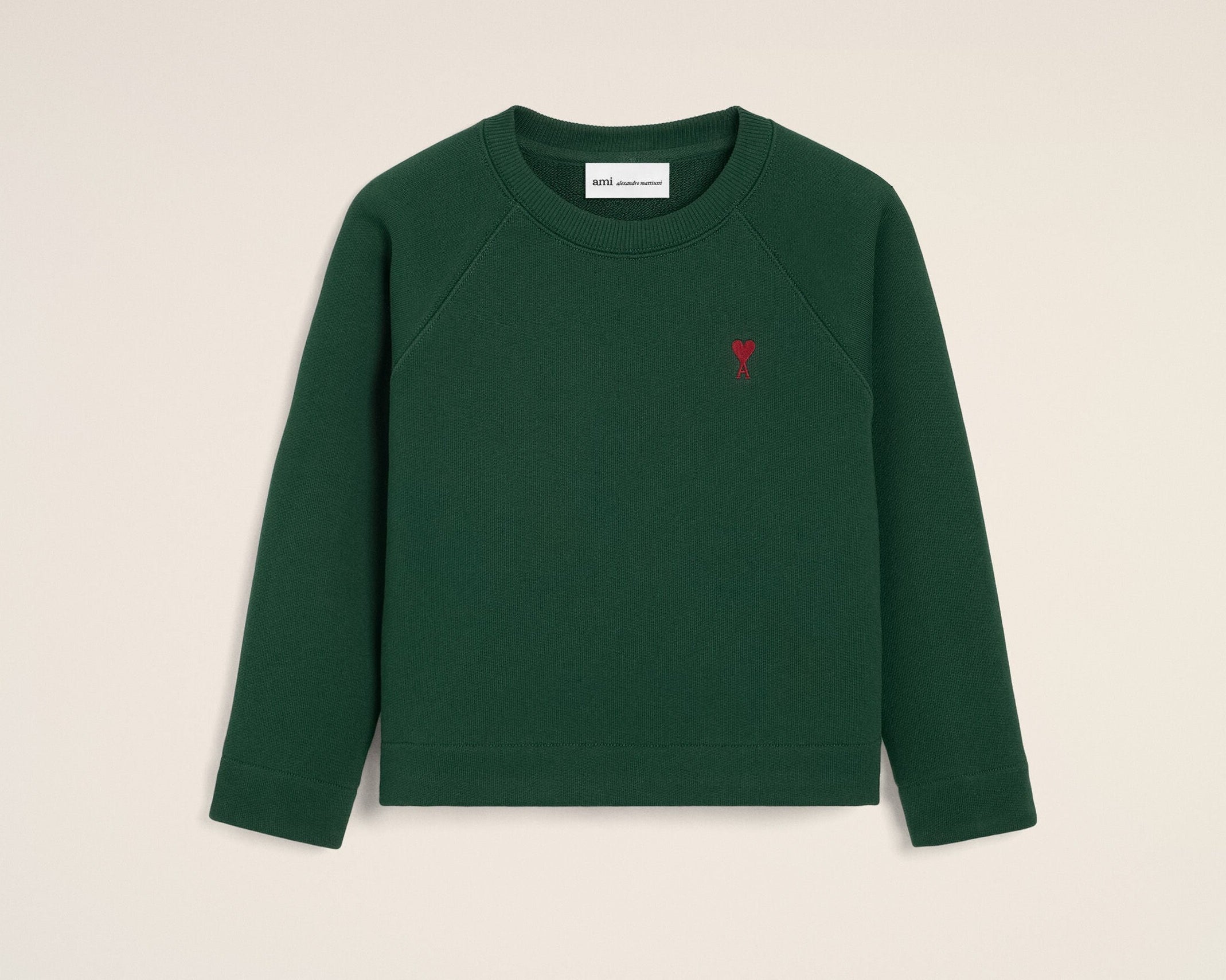 Sweatshirt vert en coton Ami de Coeur