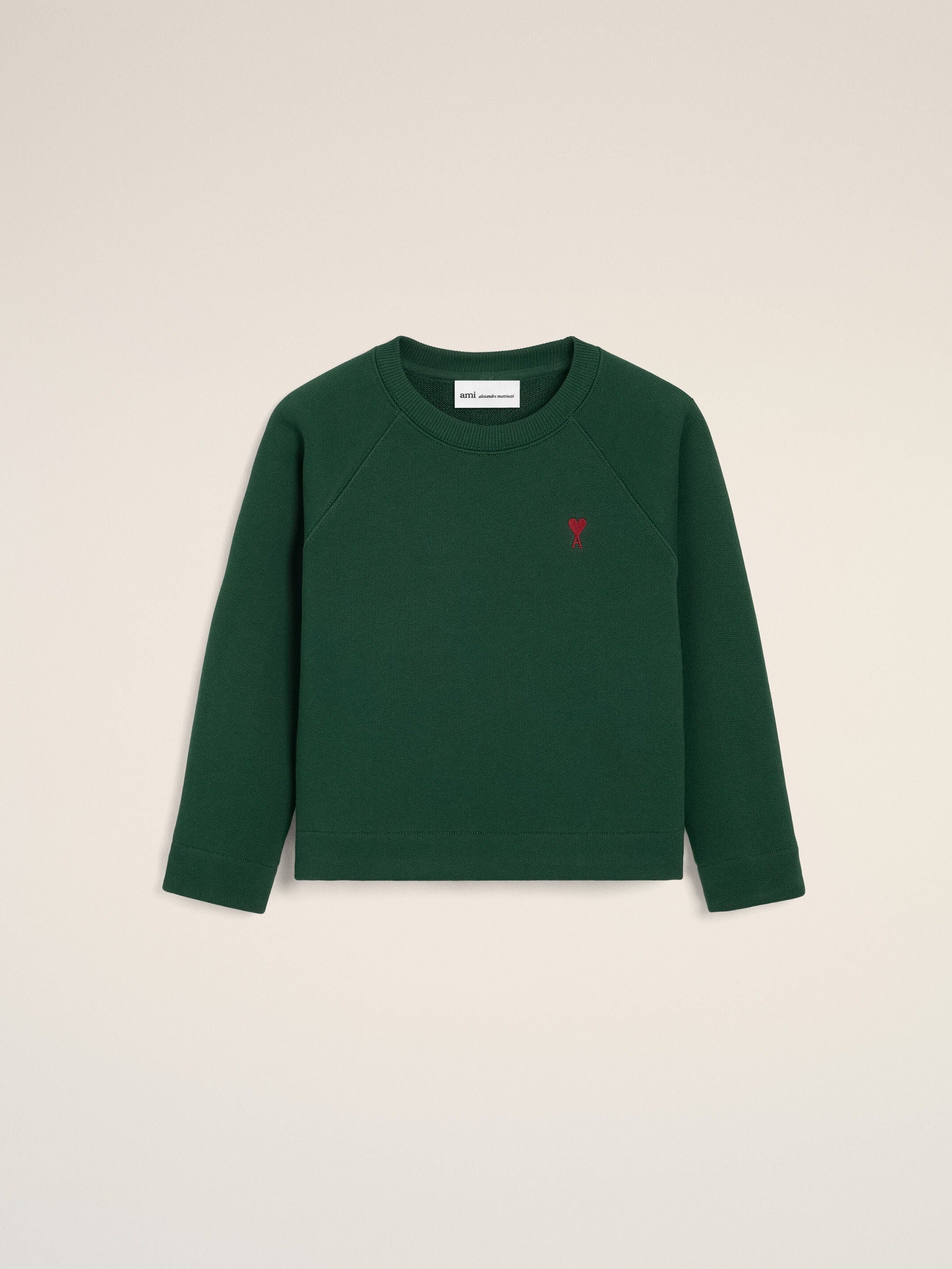 Sweatshirt vert en coton Ami de Coeur
