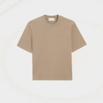 T-shirt Beige Ami De Coeur Embossé en Coton