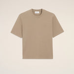 T-shirt Beige Ami De Coeur Embossé en Coton