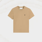 T-shirt beige en coton Ami de Coeur