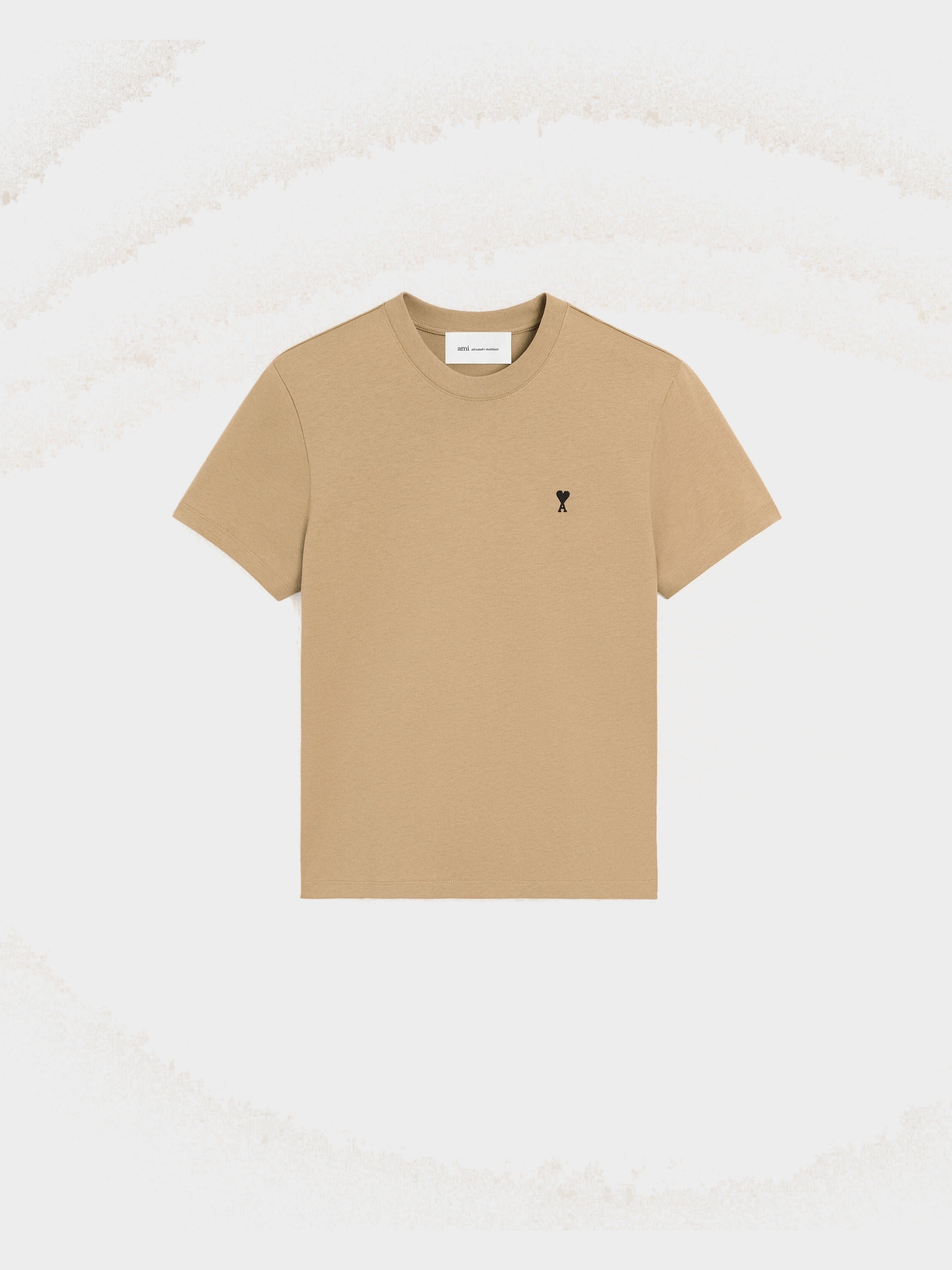 T-shirt beige en coton Ami de Coeur