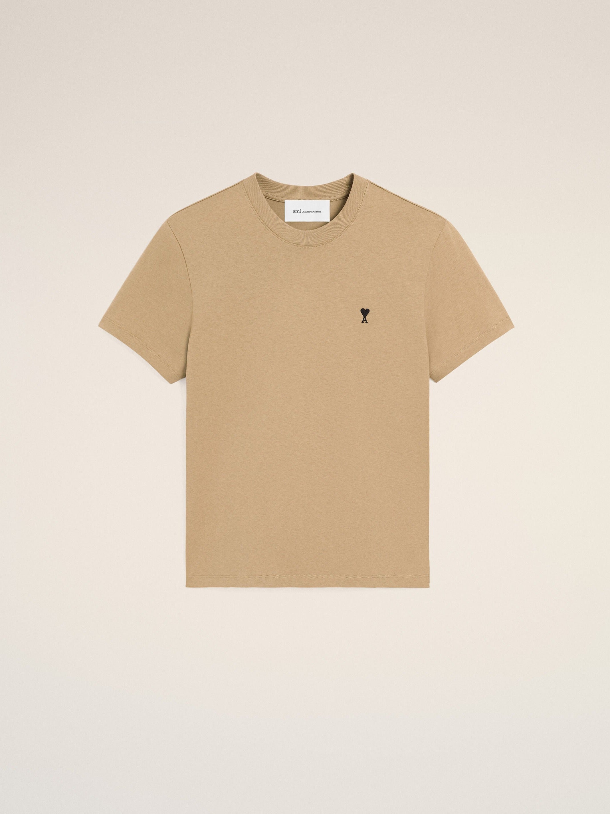 T-shirt beige en coton Ami de Coeur