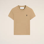 T-shirt beige en coton Ami de Coeur