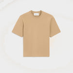 T-shirt beige en coton Ami de Coeur embossé