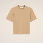T-shirt beige en coton Ami de Coeur embossé
