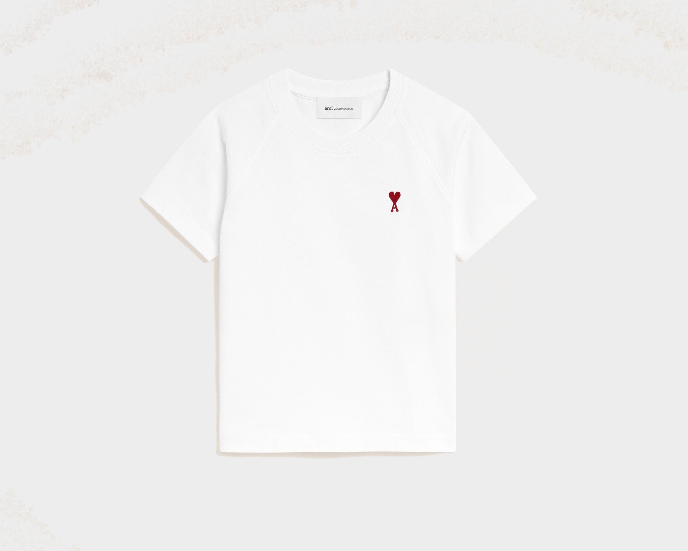 T-shirt blanc en coton Ami de Coeur