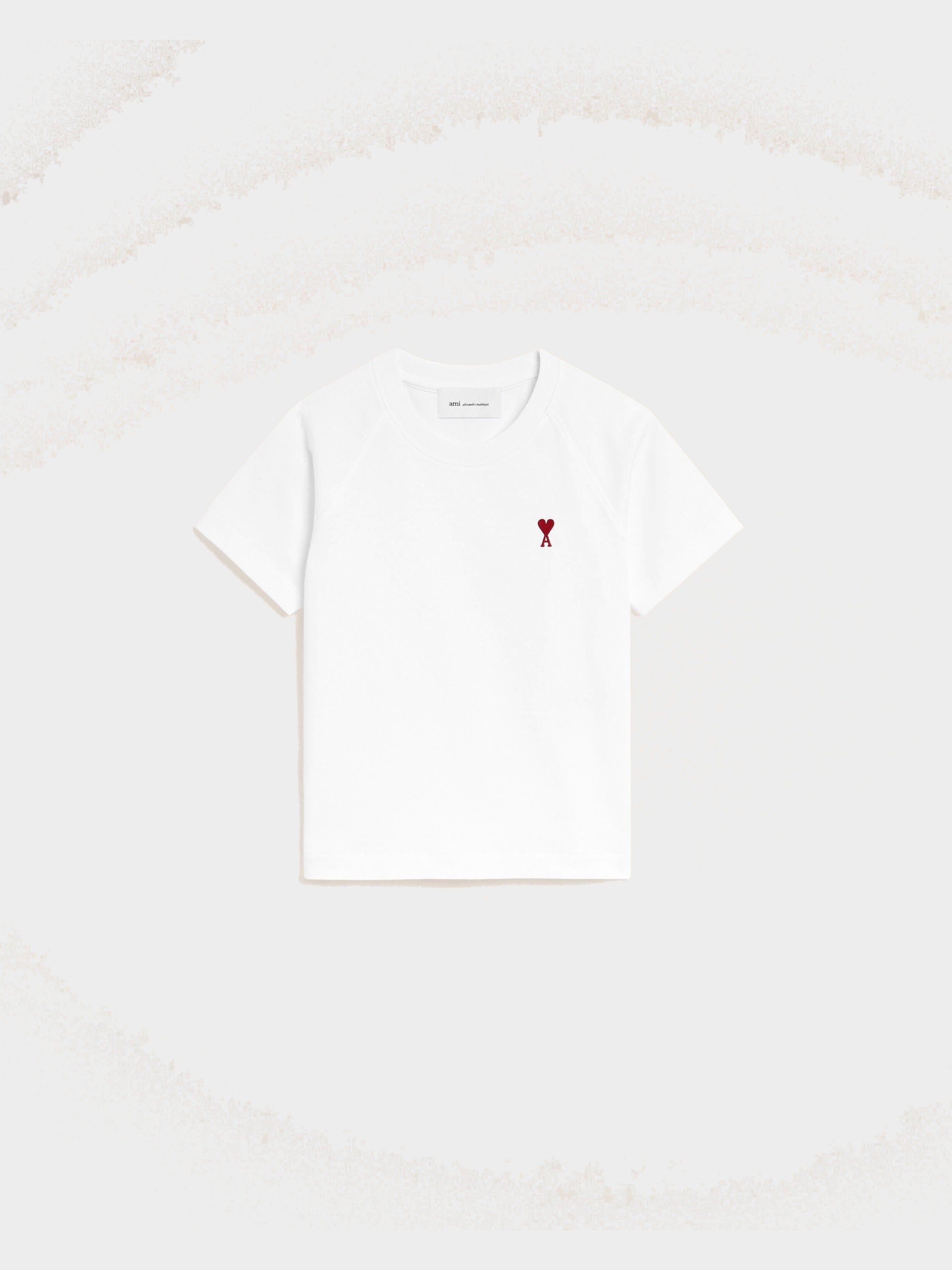 T-shirt blanc en coton Ami de Coeur