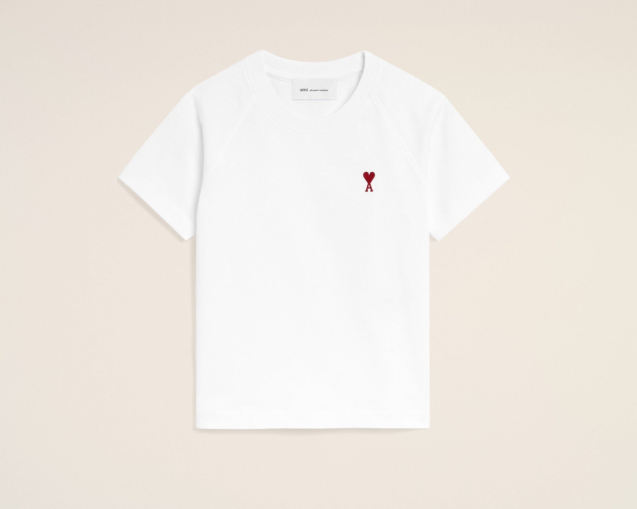 T-shirt blanc en coton Ami de Coeur
