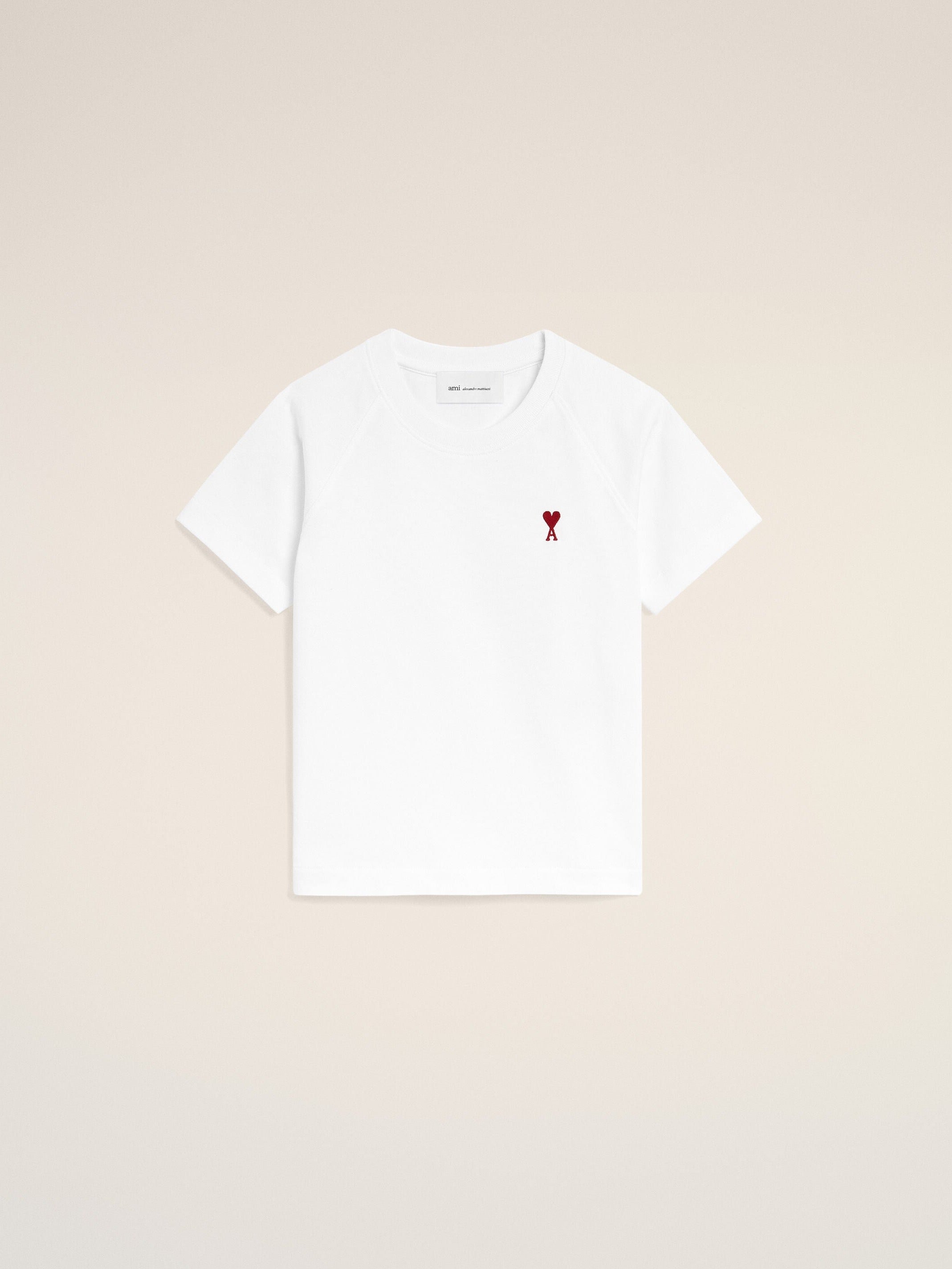 T-shirt blanc en coton Ami de Coeur
