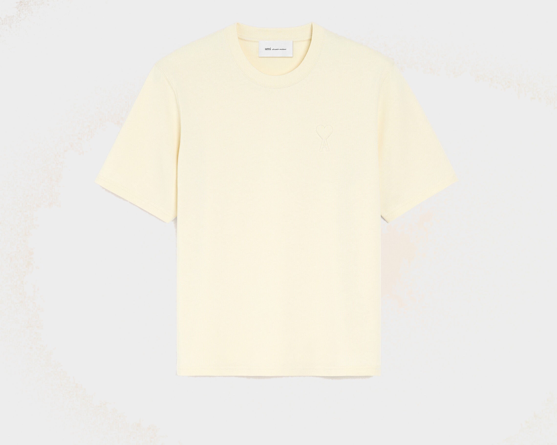 T-shirt blanc en coton Ami de Coeur embossé