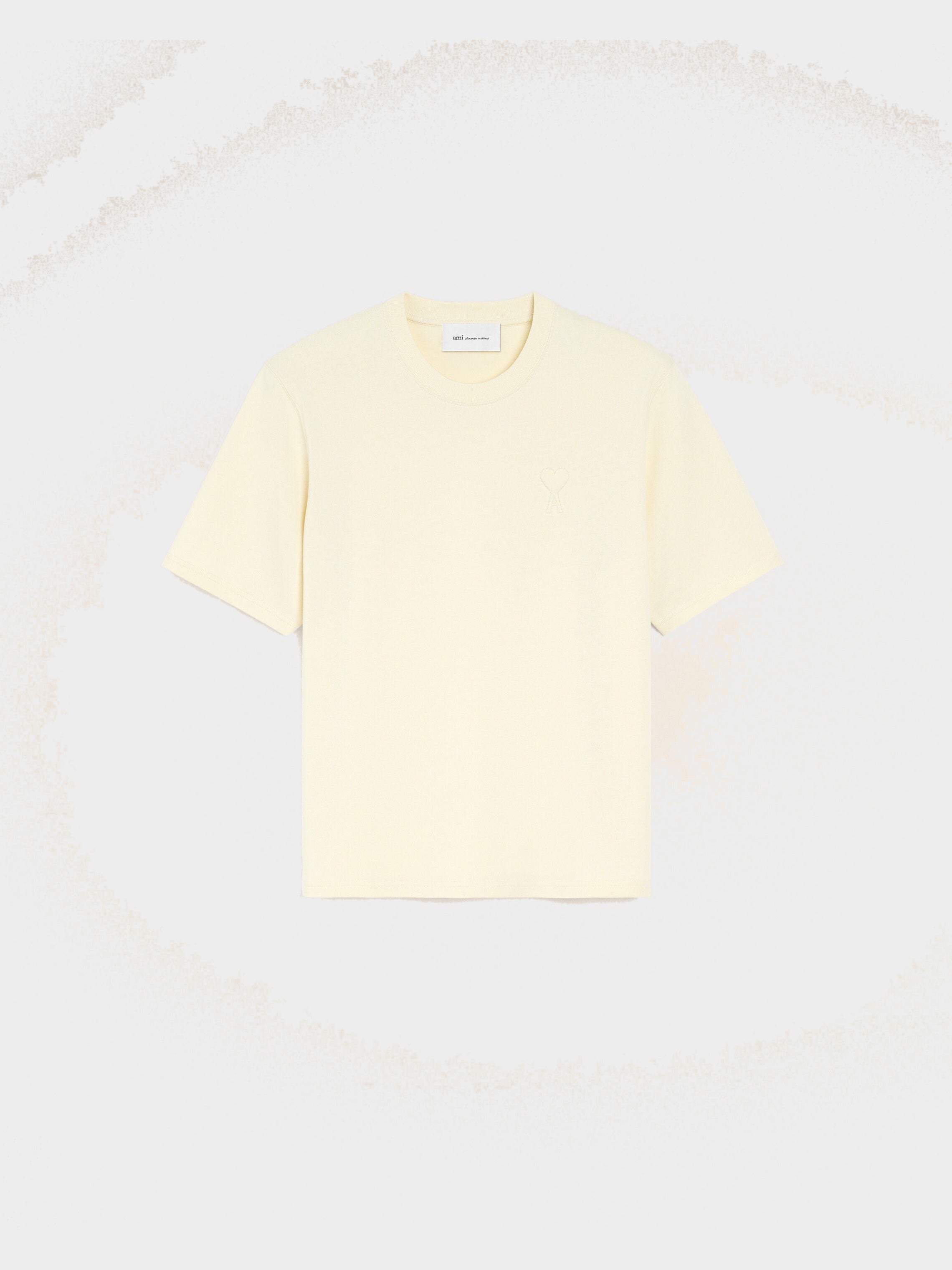 T-shirt blanc en coton Ami de Coeur embossé
