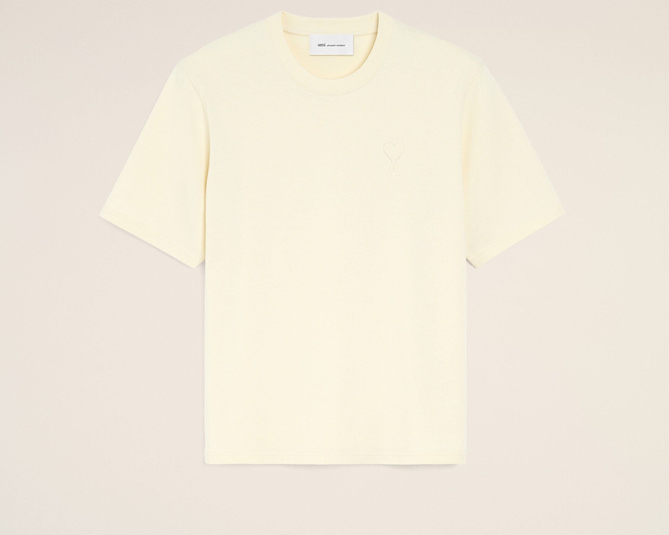 T-shirt blanc en coton Ami de Coeur embossé