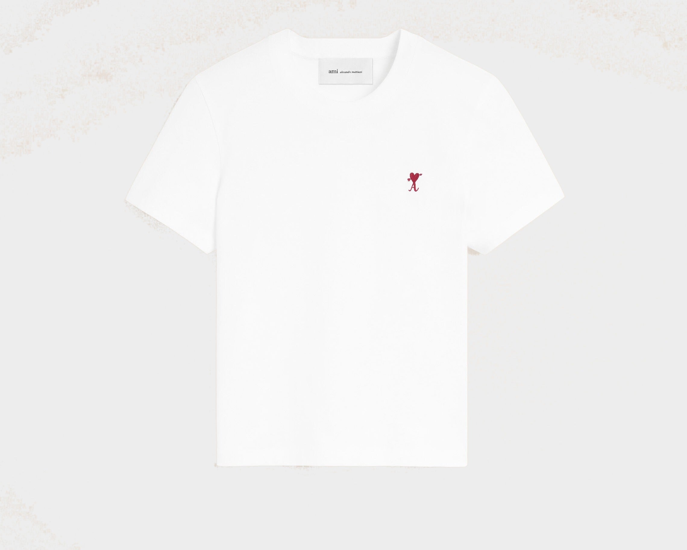 T-shirt blanc en coton Ami de Coeur flèche