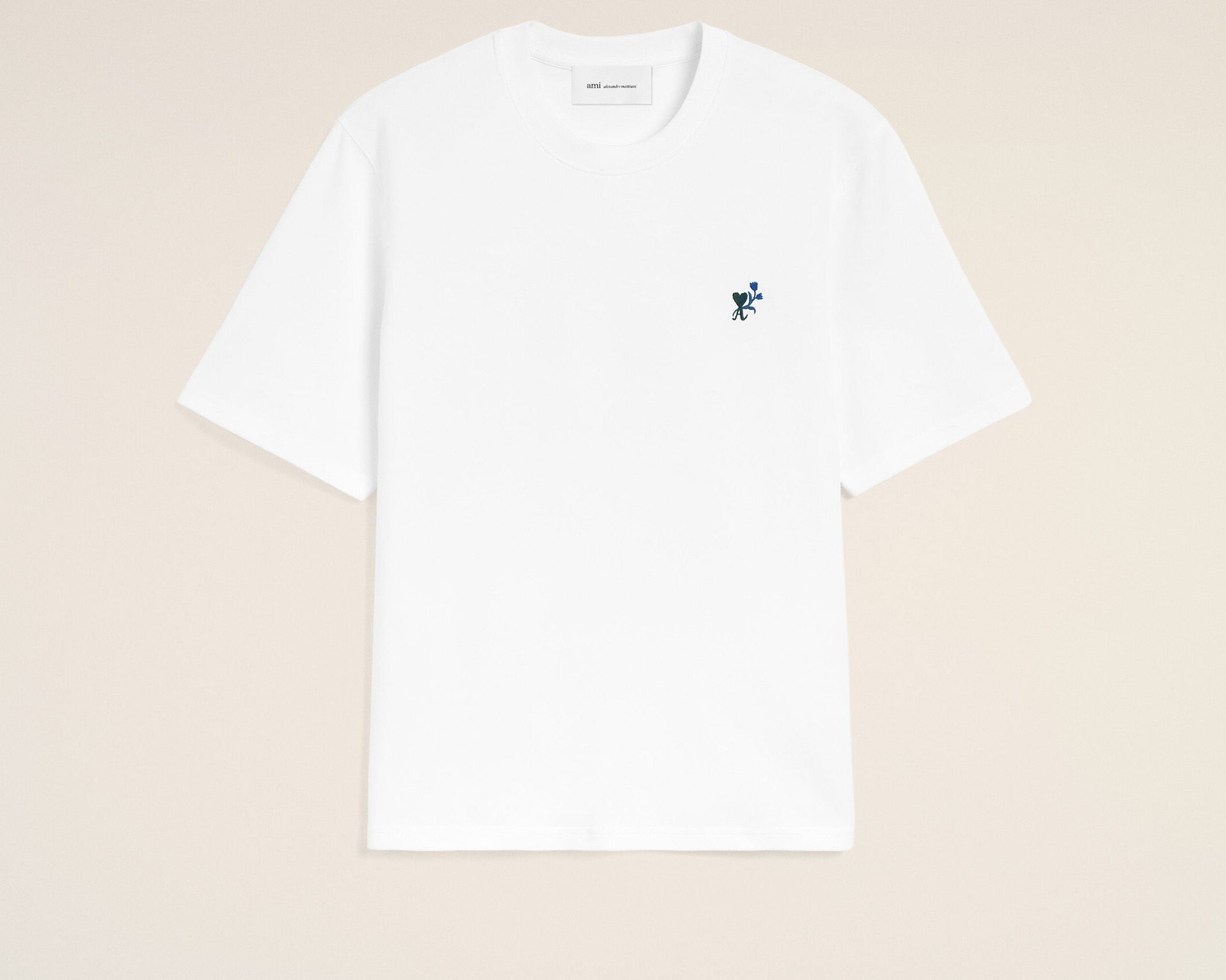 T-shirt blanc en coton Ami de Coeur Tulipe